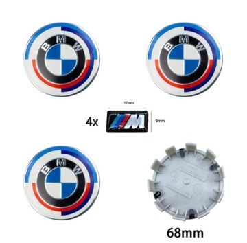 4X КОЛПАЧОК КОЛПАЧОКEK ЭМБЛЕМА ДИСКОВ BMW 68MM 4NAKLEJ