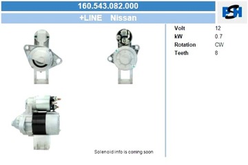 BV PSH СТАРТЕР NISSAN 0.7 KW СТАРТЕР