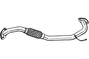 BOSAL ТРУБА ВЫХЛОПНАЯ СЕРЕДИНА OPEL MONTEREY A 3.1D 09.91-07.98