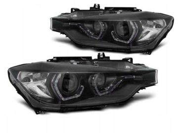 ФОНАРИ BMW F30 F31 11-15 LED (СВЕТОДИОД ) BLACK ХОДОВЫЕ ОГНИ ДХО КСЕНОН D1S