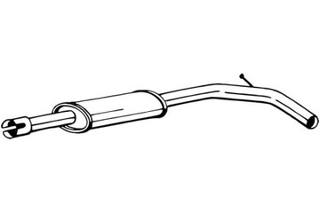 BOSAL ГЛУШИТЕЛЬ СИСТЕМЫ ВЫХЛОПНОЙ ЦЕНТРАЛЬНЫЙ DACIA SANDERO II RENAULT