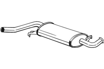 BOSAL ГЛУШИТЕЛЬ СИСТЕМЫ ВЫХЛОПНОЙ ЦЕНТРАЛЬНЫЙ AUDI 100 C3 100 C4 A6 C4 2.0