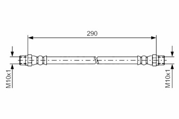 ПАТРУБОК ТОРМОЗНОЙ ГИБКИЙ ПЕРЕД L/P VOLVO 240 260 BMW 2.5-3.2 E9 3