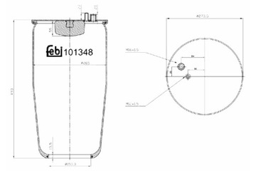 FEBI BILSTEIN ПЫЛЬНИК ПОДВЕСКИ ПНЕВМАТИЧЕСКОЙ ЗАД P MAN FOC TGA TGM