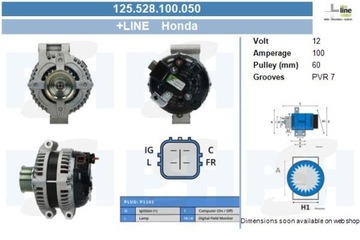 BV PSH 125.528.100.050 ГЕНЕРАТОР