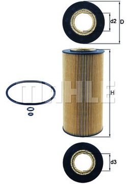 KNECHT OX 123/1D ФИЛЬТР МАСЛА