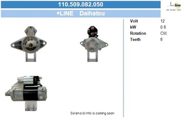 BV PSH СТАРТЕР DAIHATSU 0.8 KW СТАРТЕР