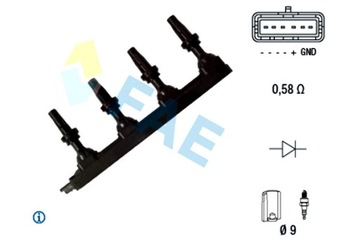 FAE КАТУШКА ЗАЖИГАНИЯ CITROEN HYUNDAI PEUGEOT
