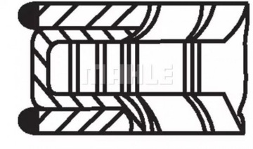 MAHLE КОЛЬЦА ПОРШНЕВЫЕ VW POLO