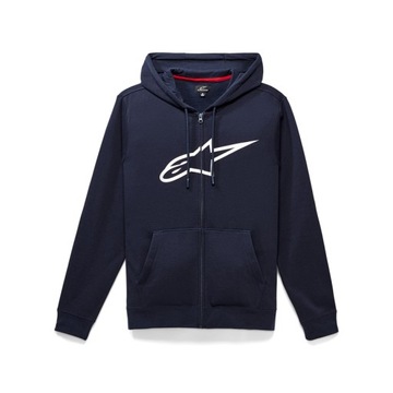 BLUZA Z KAPTUREM NA ЗАМОК ALPINESTARS AGELESS II NAVY/WHITE (M)