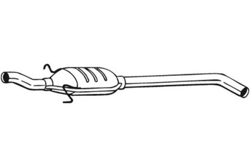 BOSAL ГЛУШИТЕЛЬ СИСТЕМЫ ВЫХЛОПНОЙ ЦЕНТРАЛЬНЫЙ RENAULT MEGANE I MEGANE I