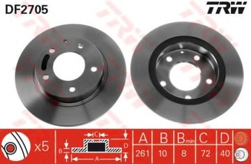 ДИСК ТОРМОЗНОЙ ЗАД MAZDA 626 GE 1991-2002,