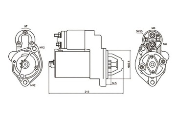 MAGNETI MARELLI СТАРТЕР AUDI 80 1.6 B4 01.92-01.96 MAGNETI MARELLI