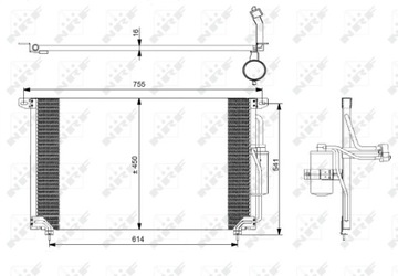 РАДИАТОР КОНДИЦИОНЕРА - КОНДЕНСАТОР EASY FIT 35184