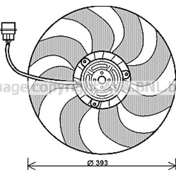 ВЕНТИЛЯТОР, ОХЛАЖДЕНИЕ ДВИГАТЕЛЯ AVA QUALITY COOLING VN7526