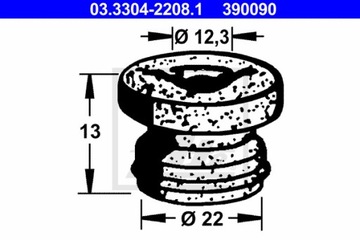 ПРОБКА БАЧКА ЖИДКОСТИ HAM. ATE 03.3304-2208.1