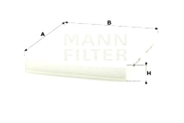 MANN-FILTER ФИЛЬТР САЛОНА MERCEDES G W461 G W463 AUDI A2 SEAT CORDOBA