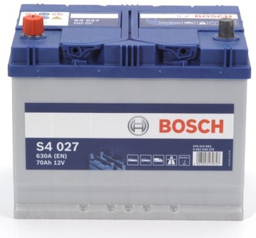 АККУМУЛЯТОР BOSCH S4 12V 70AH 630A