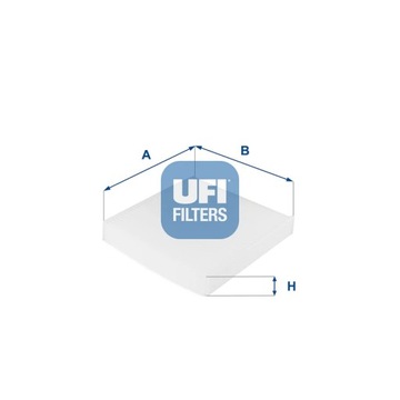 ФІЛЬТР, ВЕНТИЛЯЦІЯ СТОРОНИ ПАСАЖИРА UFI 53.210.00