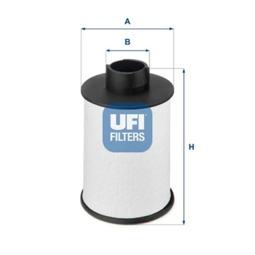 ФІЛЬТР ПАЛИВА UFI 60.H2O.00