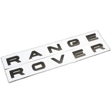 RANGE ROVER ЧЕРНЫЙ BŁYSZCZĄCY НАКЛЕЙКА, EMBLEMANT ЗНАЧЕК ЛОГОТИП НАДПИСЬ