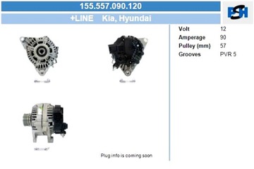 BV PSH ГЕНЕРАТОР HYUNDAI 90A ГЕНЕРАТОР 