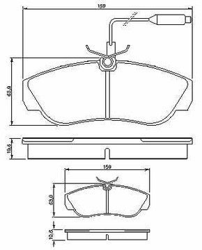 КОЛОДКИ HAM. ПЕРЕД CITROEN JUMPER 94-, DUCATO 94-