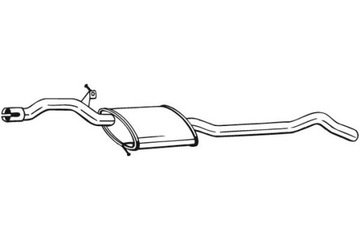 BOSAL ГЛУШИТЕЛЬ СИСТЕМЫ ВЫХЛОПНОЙ ЦЕНТРАЛЬНЫЙ AUDI A4 B8 1.8 11.07-12.15