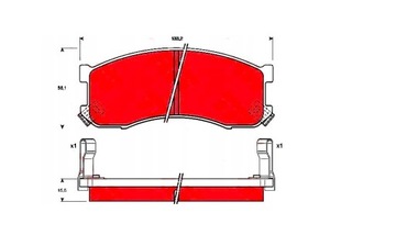 AD5 643681 КОЛОДКИ ТОРМОЗНЫЕ КАК GDB 1037