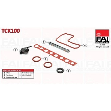 КОМПЛЕКТ ЦЕПИ ГРМ FAI AUTOPARTS TCK100