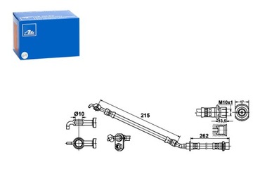 ПАТРУБОК ТОРМОЗНОЙ ПЕРЕД P DŁ 262 498MM 215MM ŚR 10MM M10X1 SUBARU