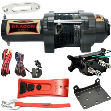 DRAGON WINCH ЛЕБЕДКА DO QUADA ЭЛЕКТРИЧЕСКАЯ DWH 3000 HD S ТРОС СИНТЕТИЧЕСКАЯ