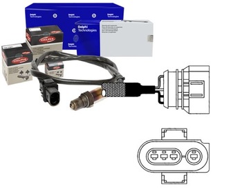 ЗОНД ЛЯМБДА AUDI A6 1.8T DELPHI ЗОНД ЛЯМБДА DEL, ES10987-12B1