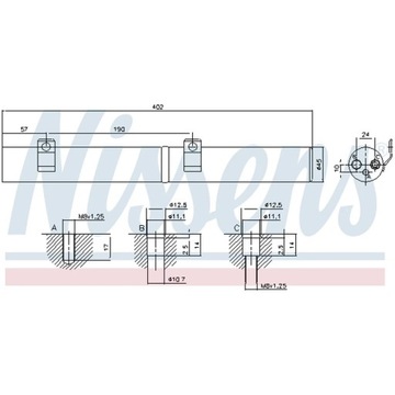 ОСУШИТЕЛЬ, КОНДИЦИОНЕР NISSENS 95596