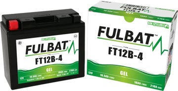 АККУМУЛЯТОР ГЕЛЕВИЙ FULBAT YT12B-BS GEL 10,5AH 210A ЗАМЕНИТЕЛЬ YUASA VARTA