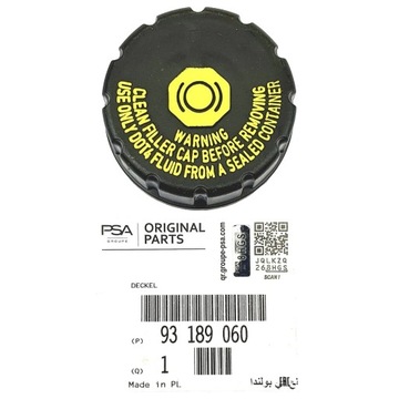 ПРОБКА БАЧКА ТОРМОЗНОЙ SAAB 9-3 2003-2012 93189060 OPEL VECTRA ОРИГИНАЛ