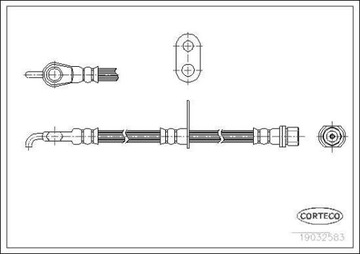 ПАТРУБОК ТОРМОЗНОЙ GIĘTKI TOYOTA