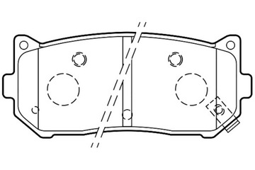 VALEO КОЛОДКИ ТОРМОЗНЫЕ KIA CARENS II 02-06 ЗАД