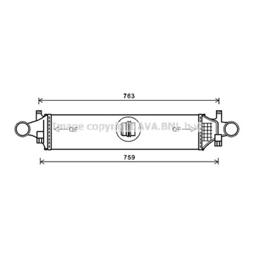 РАДІАТОР ПОВІТРЯ DOŁADOWUJĄCEGO AVA QUALITY COOLING MSA4658