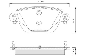 STARLINE КОЛОДКИ ТОРМОЗНЫЕ FORD MONDEO JAGUAR X TYPE КОМПЛЕКТ