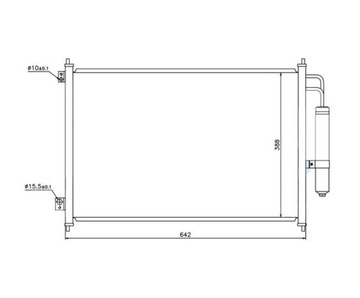 NISSAN ROGUE 08 - 14 КОНДЕНСАТОР РАДИАТОР КОНДИЦИОНЕРА