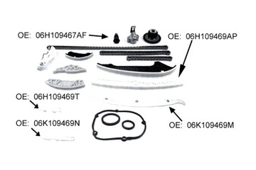 MAGNETI MARELLI КОМПЛЕКТ ЦЕПИ ГРМ VAG