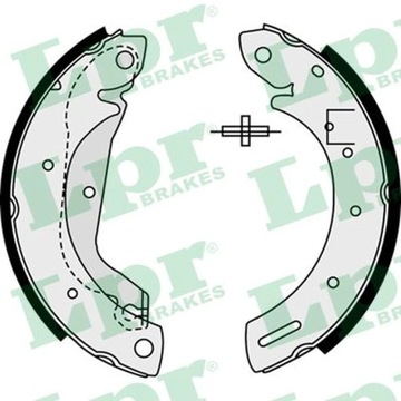 КОМПЛЕКТ КОЛОДОК ТОРМОЗНЫХ LPR 08500