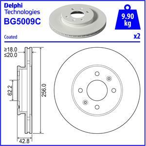 ДИСК ТОРМОЗНОЙ DELPHI BG5009C