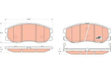 TRW GDB1715 КОЛОДКИ ГАЛЬМІВНІ