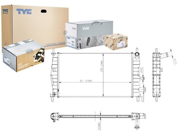 TYC РАДИАТОР ДВИГАТЕЛЯ FD2218 8MK376720261 1053060
