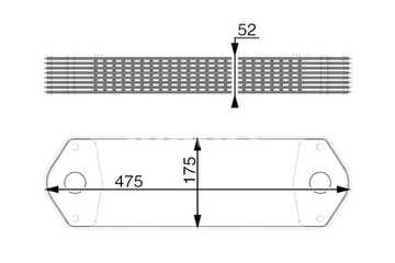 MAHLE РАДИАТОР МАСЛА SCANIA 4 K BUS P G R T DC09.108-OSC11.03 05.96-