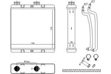 NISSENS ОБОГРЕВАТЕЛЬ HONDA CIVIC VIII 1.4-2.2D 09.05-