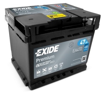 АККУМУЛЯТОР EXIDE PREMIUM 47AH 450A EA472 DOJAZDWYM