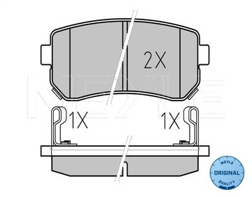 КОЛОДКИ HAM. KIA T. CEED/RIO/SPORTAGE 05- Z ДАТЧИКОМ